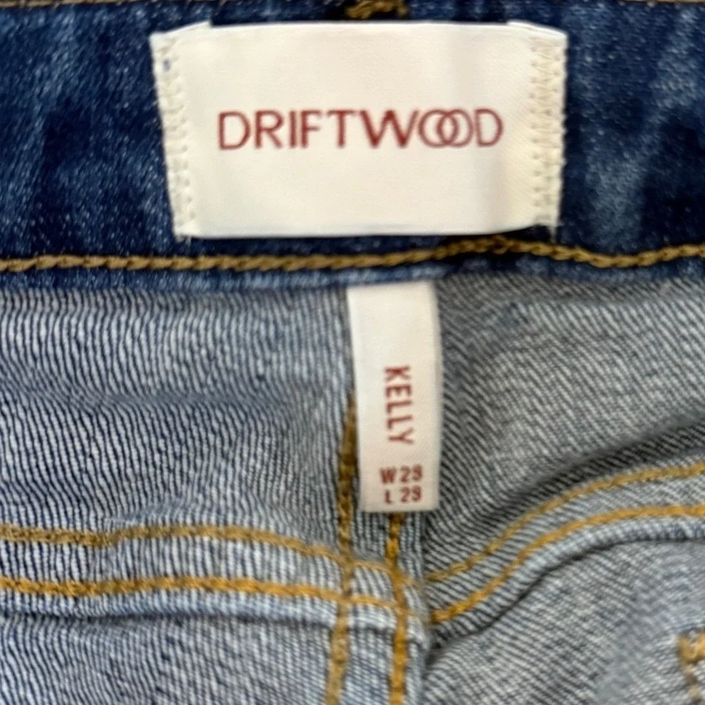 Driftwood Jeans Women 29 Short Blue Kelly‎ Bootcut Medium Wash Denim Festival